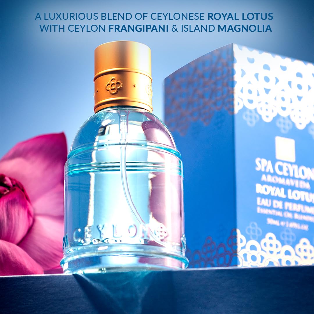 Spa Ceylon Royal Lotus Eau de Perfume | Luxury Perfume Spray for